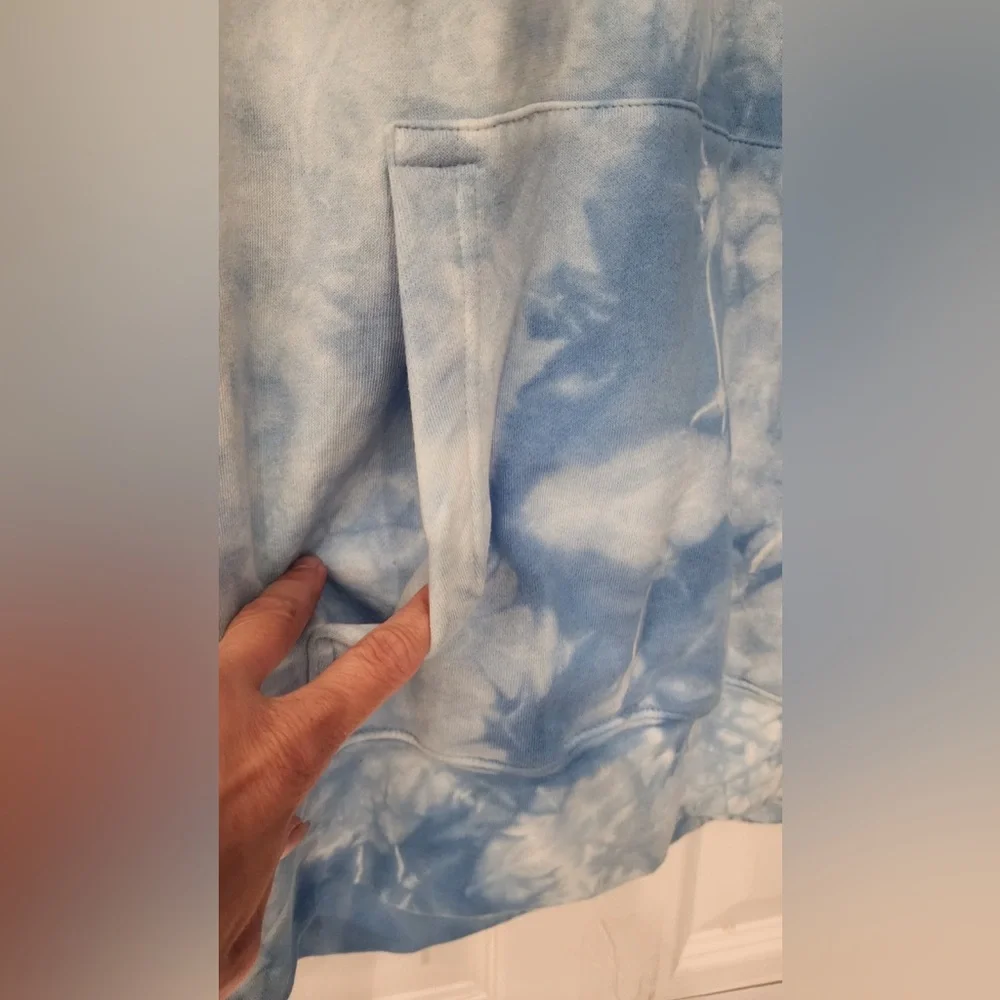 Rip Curl Cloud Tie-Dye Cotton Hoodie in Men’s Blue/White Size Large - Picture 8 of 10